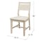 International Concepts Set of 2 Aspen Panel Chairs, Unfinished C-3P - alternate 6